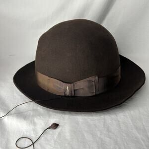 Bellissimo Felt Bowler Hat Brown Custom
